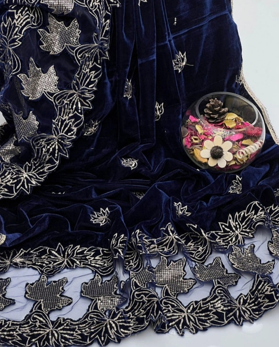 Cut Work Velvet Fancy Shawl for Women – Luxury Winter Shawl